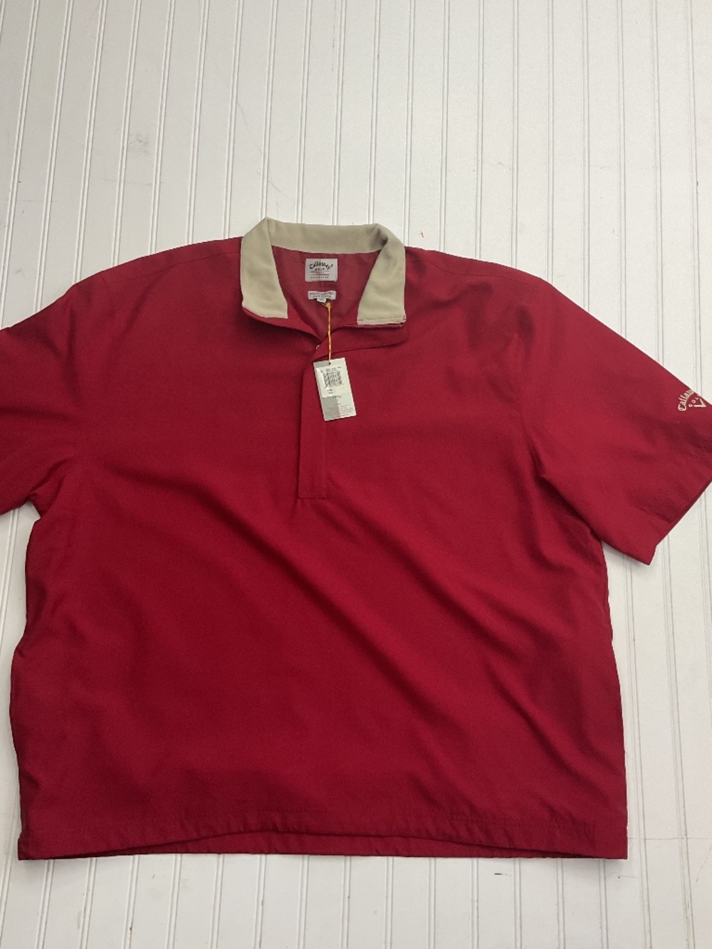 NWT Callaway Golf Sport Outerwear Brushed Microfiber Jacket Red XXL Sport Classi